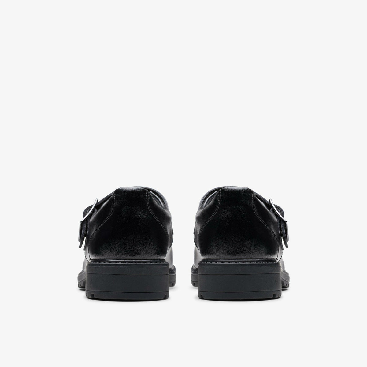 Clarks Loxham Walk Youth Black Leather