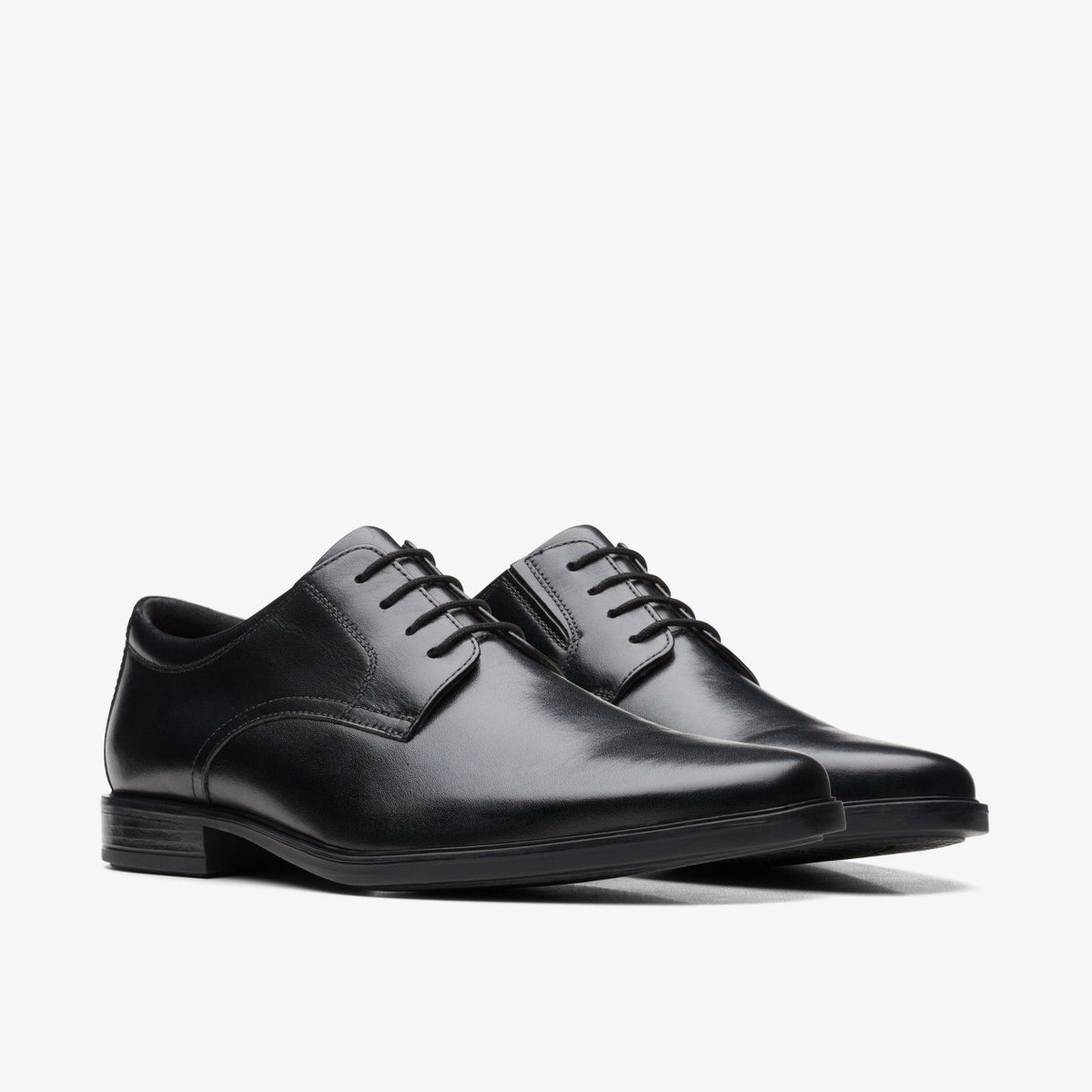 Clarks Howard Walk Black Leather