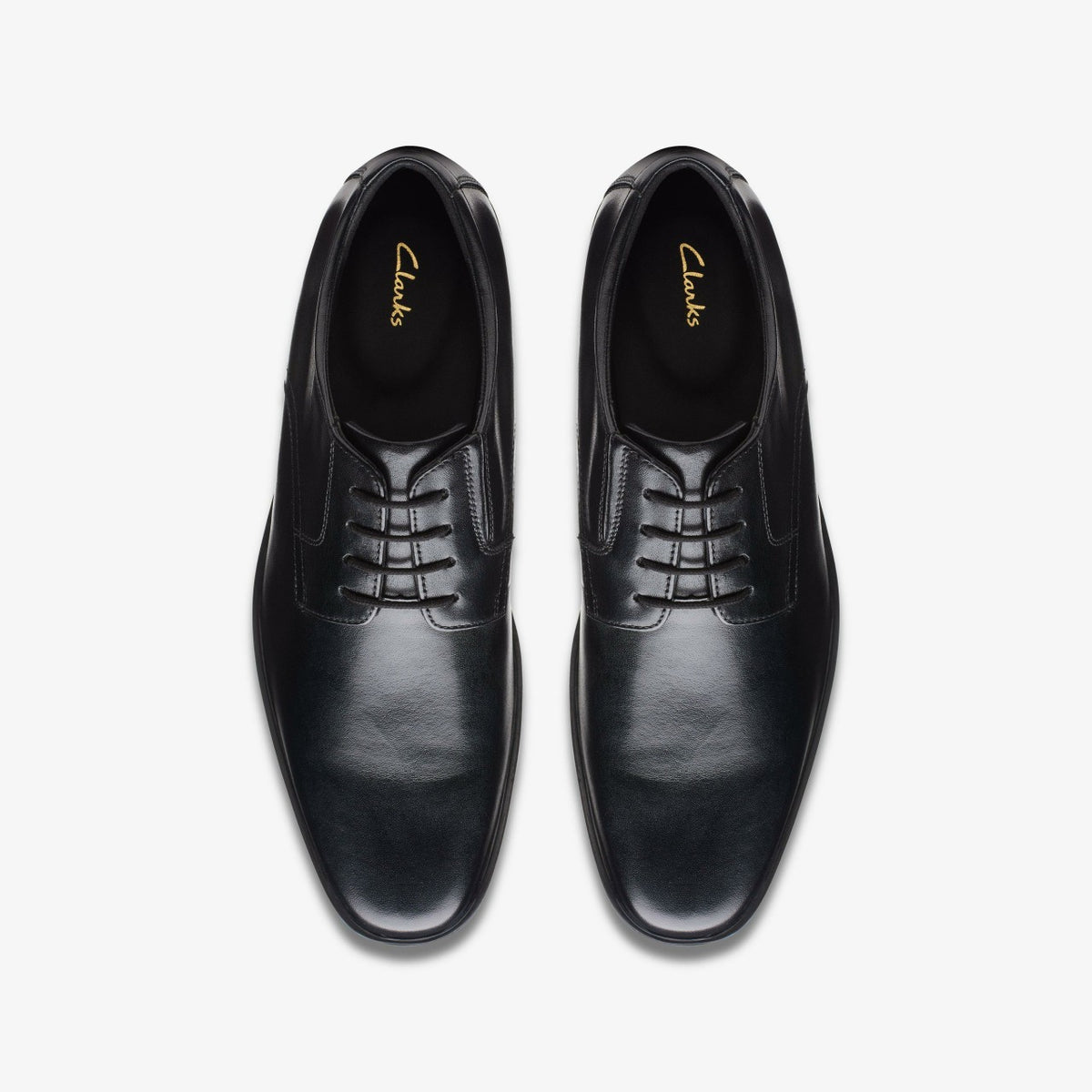 Clarks Howard Walk Black Leather