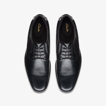 Clarks Howard Walk Black Leather