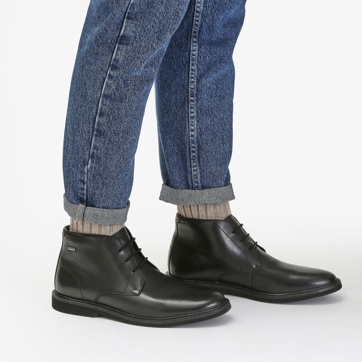 Clarks Atticus LT Hi GORE-TEX Black Leather