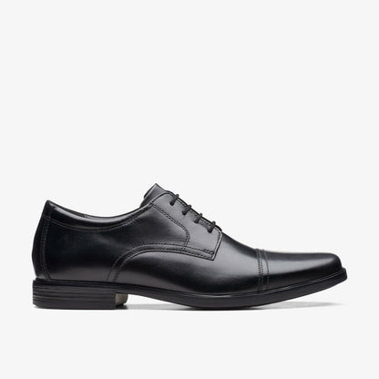 Clarks Howard Cap Black Leather