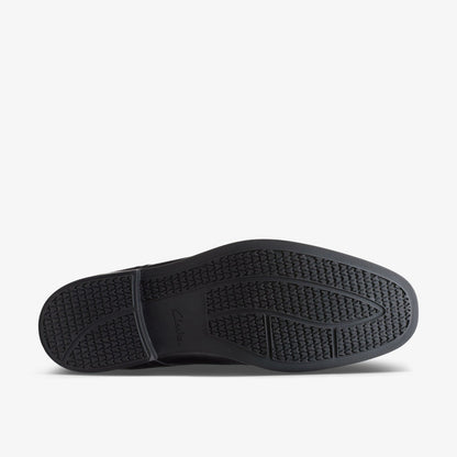 Clarks Howard Cap Black Leather