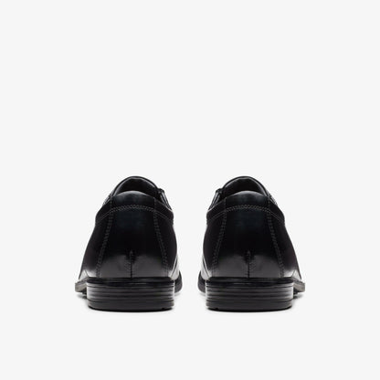 Clarks Howard Cap Black Leather