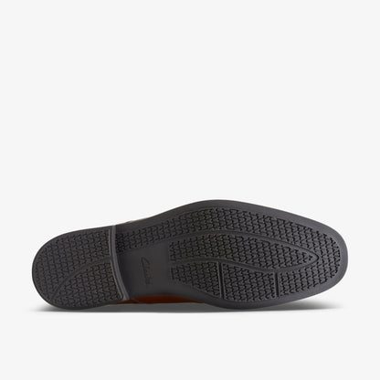 Clarks Howard Walk Dark Tan Leather