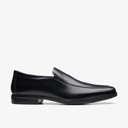 Clarks Howard Edge Loafer Black Leather