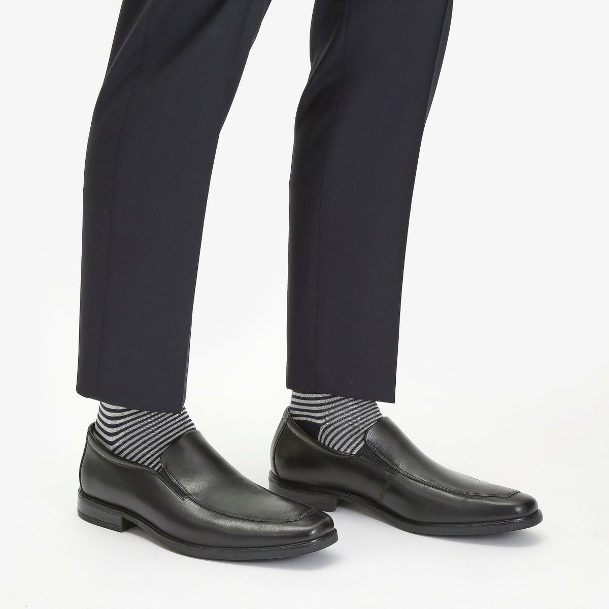 Clarks Howard Edge Loafer Black Leather