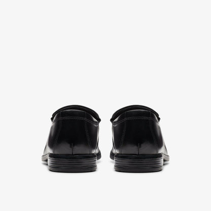 Clarks Howard Edge Loafer Black Leather
