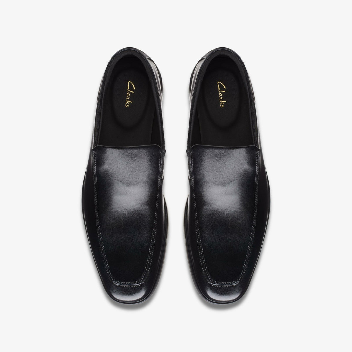 Clarks Howard Edge Loafer Black Leather