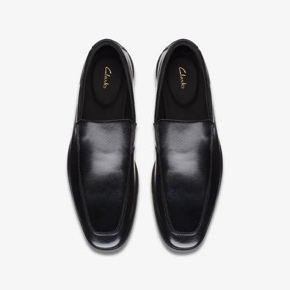 Clarks Howard Edge Loafer Black Leather