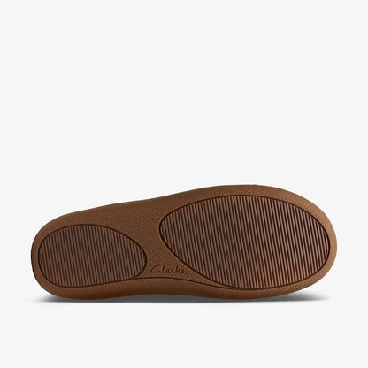 Clarks Home Mocc Slipper Navy Suede