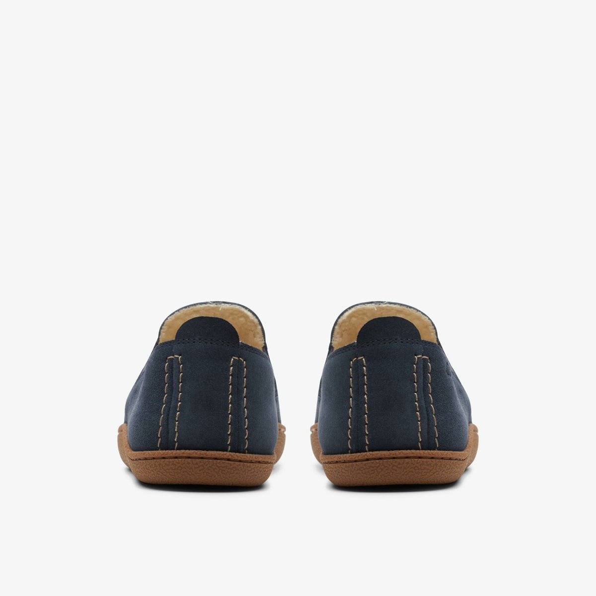 Clarks Home Mocc Slipper Navy Suede