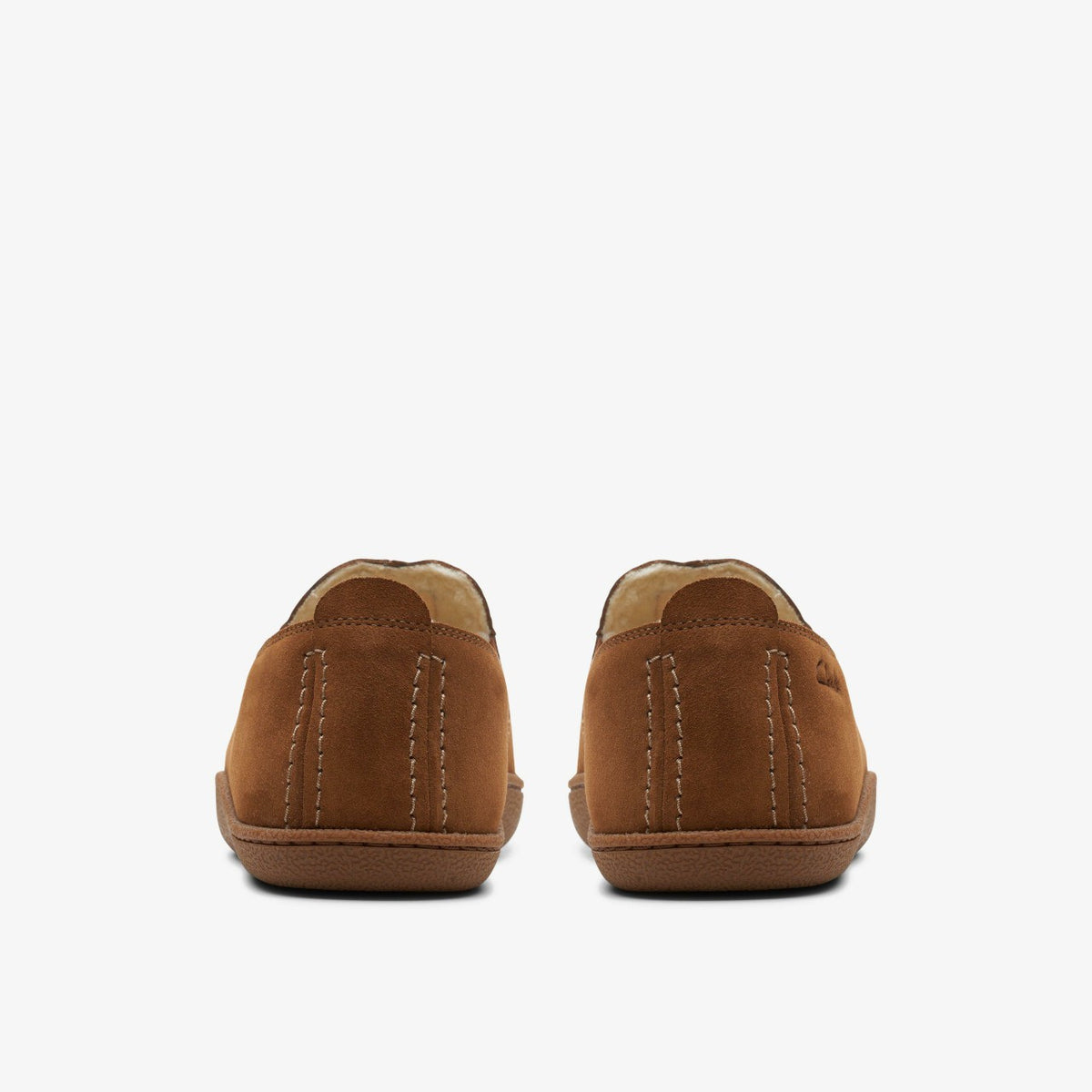 Clarks Home Mocc Slipper Tan Suede