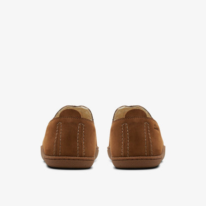 Clarks Home Mocc Slipper Tan Suede