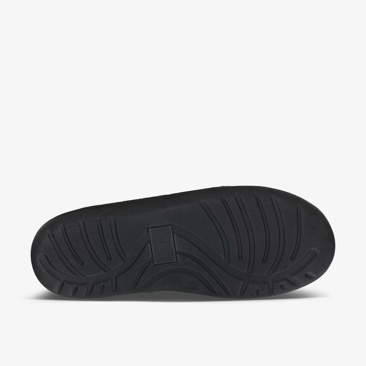 Clarks King Riptape Slipper Dark Grey Felt