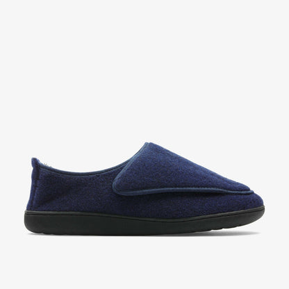 Clarks King Riptape Slipper Navy