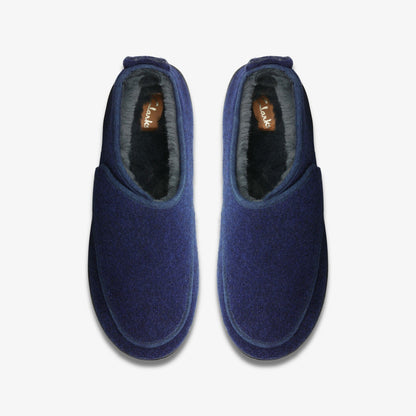 Clarks King Riptape Slipper Navy