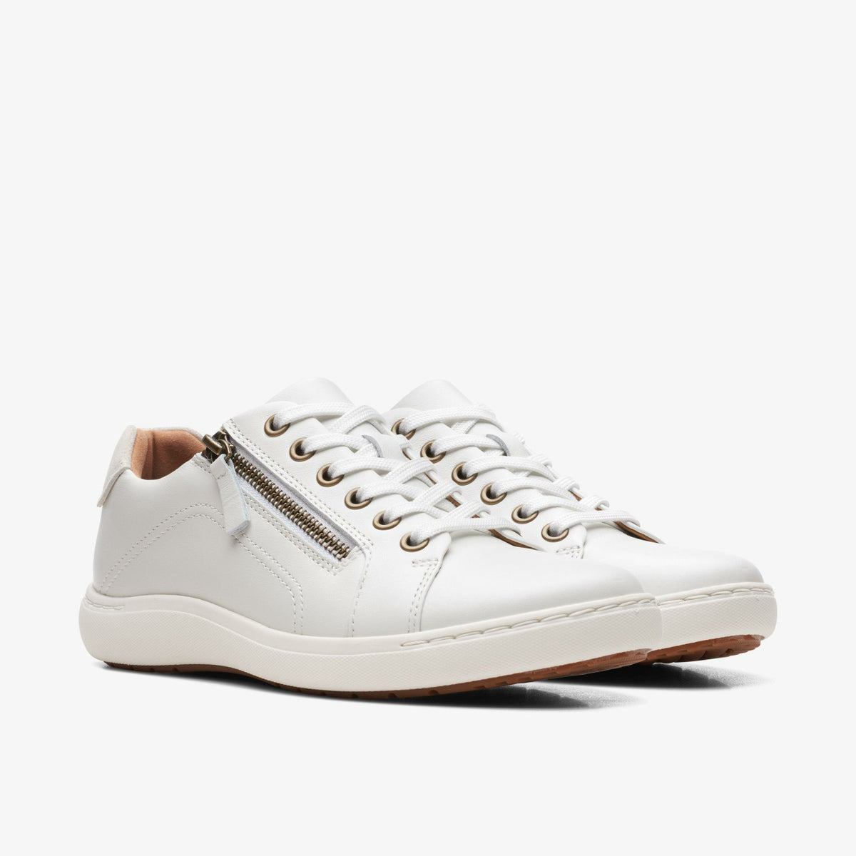 Clarks Nalle Lace White Leather