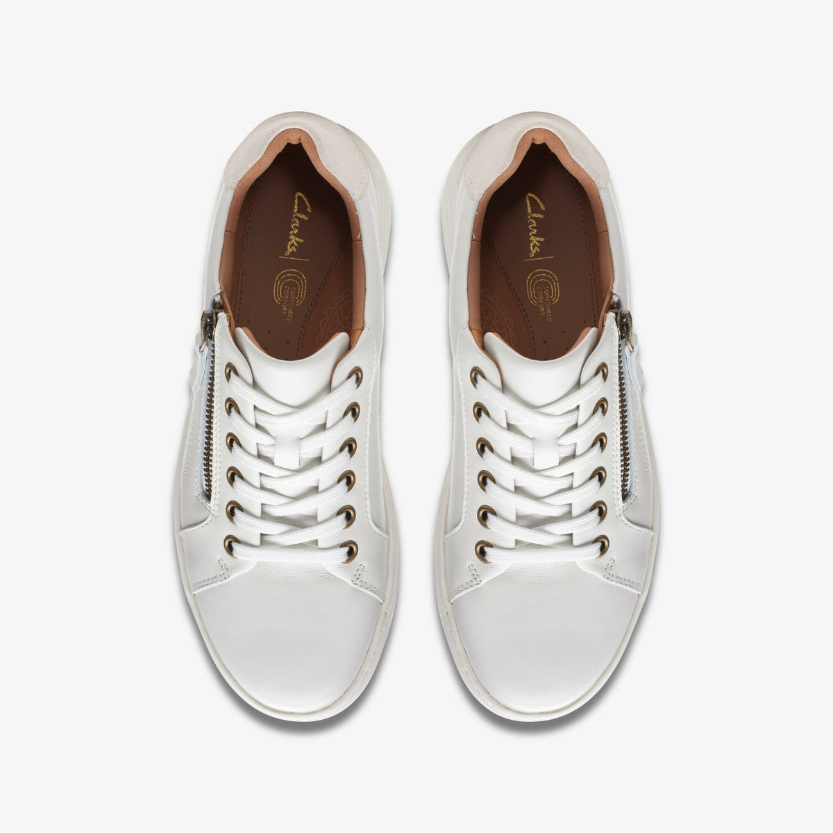 Clarks Nalle Lace White Leather