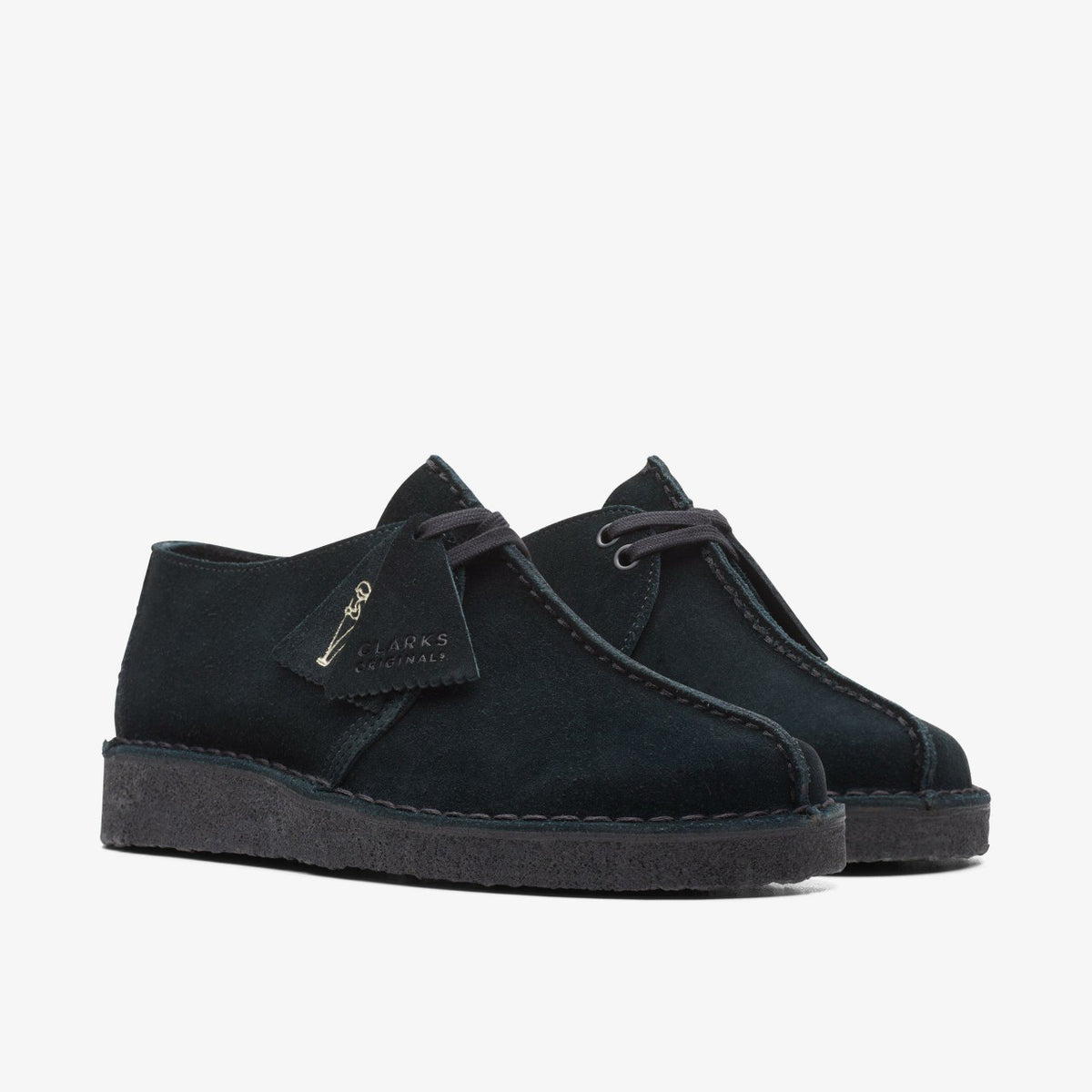 Clarks Desert Trek Black Suede