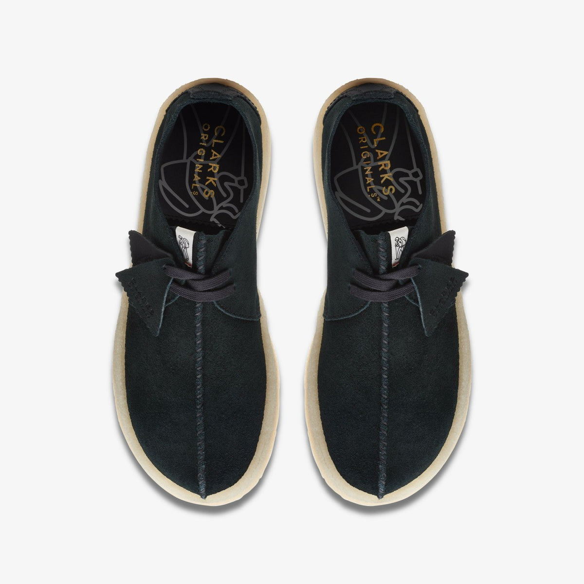 Clarks Trek Cup Black Suede