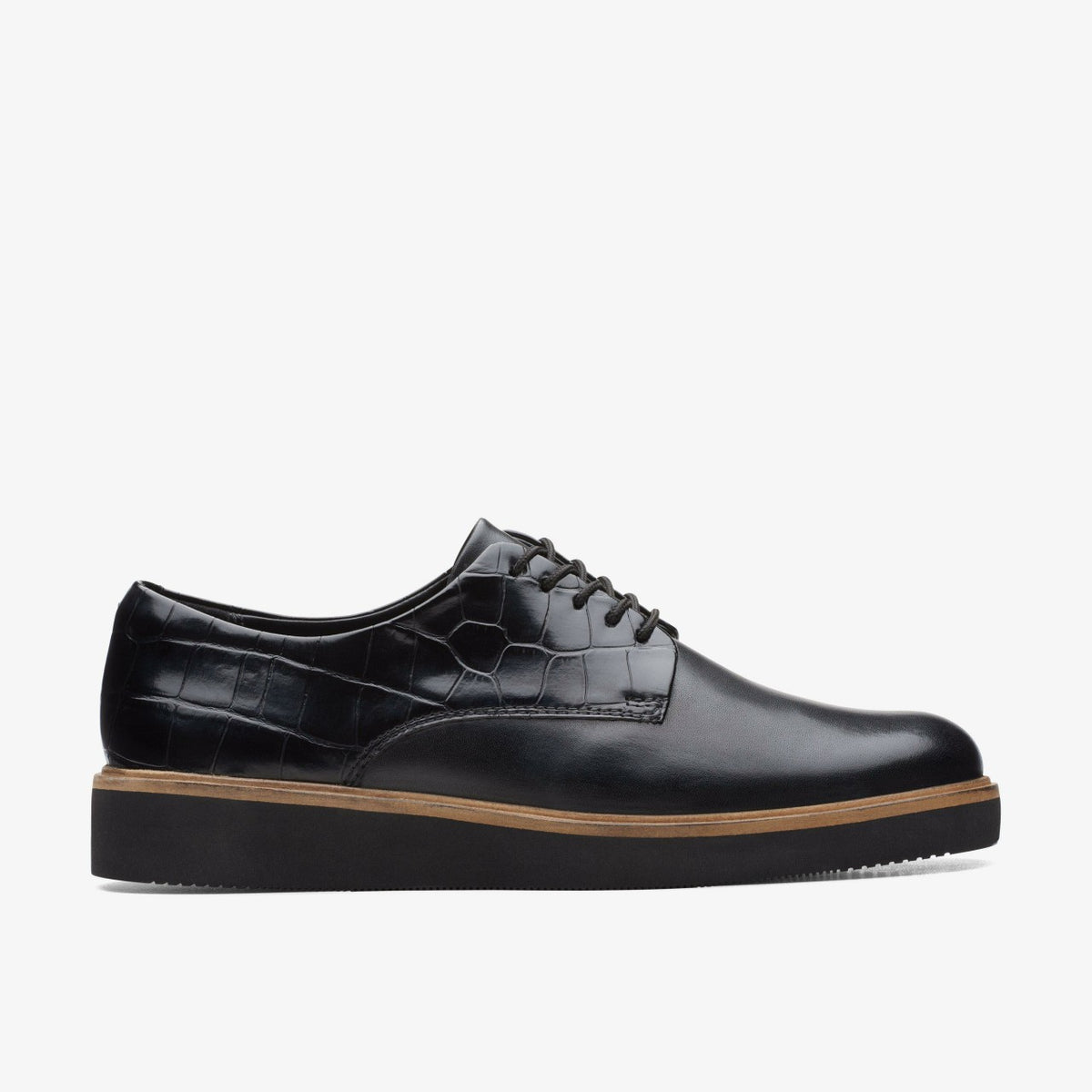 Clarks Glickly Derby Black Combination
