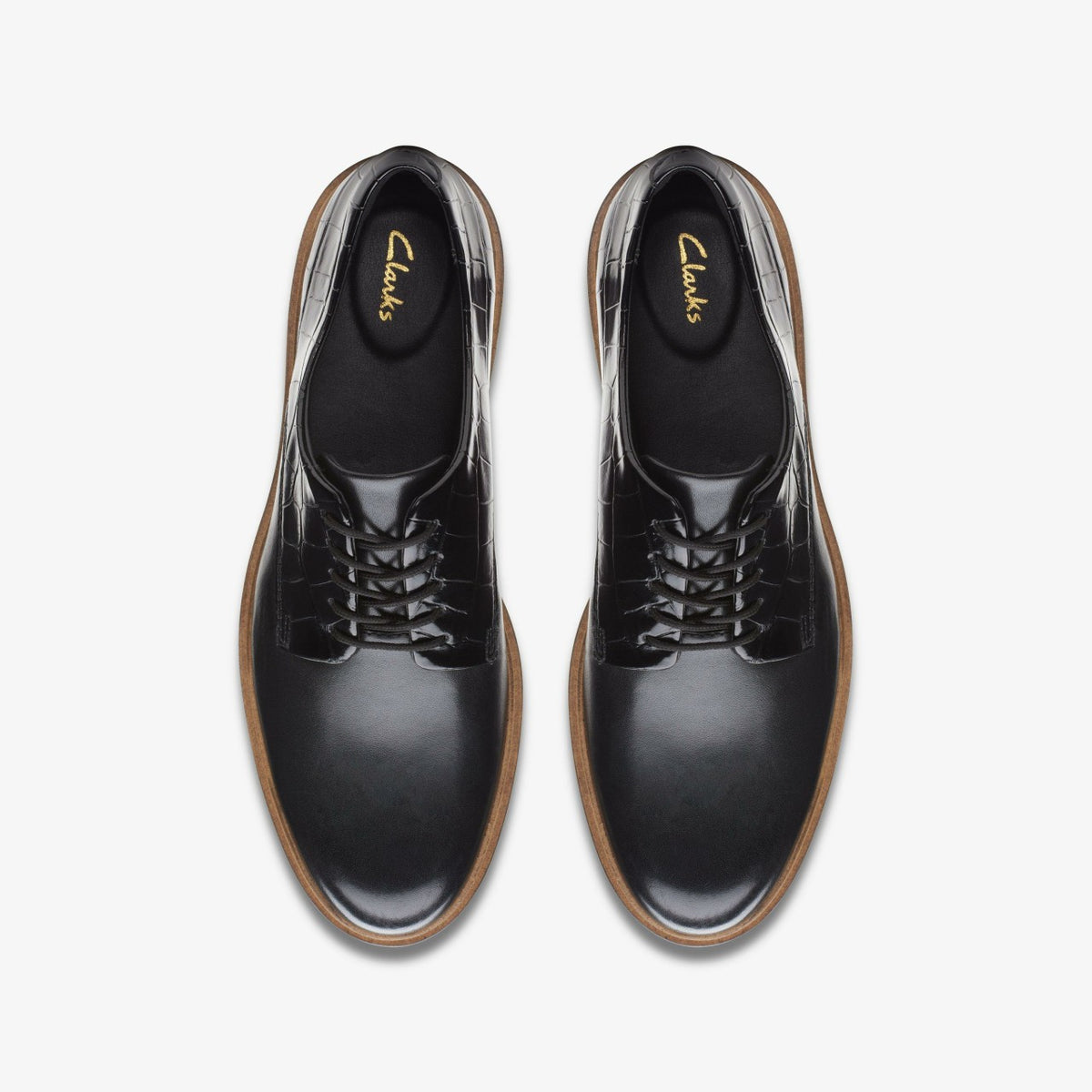 Clarks Glickly Derby Black Combination