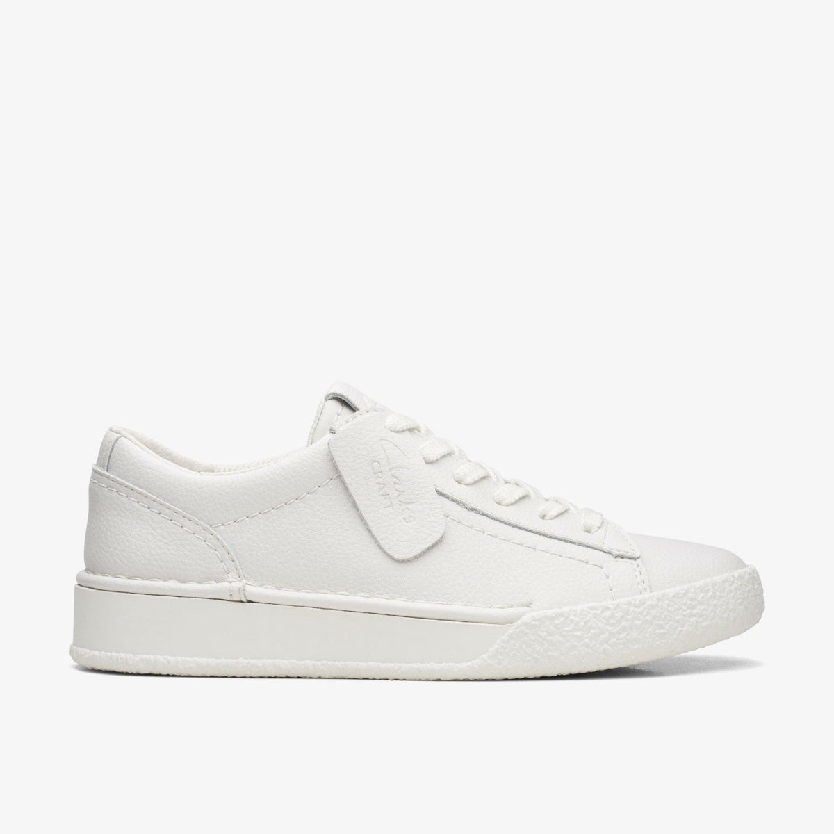 Clarks Craft Cup Walk White Leather