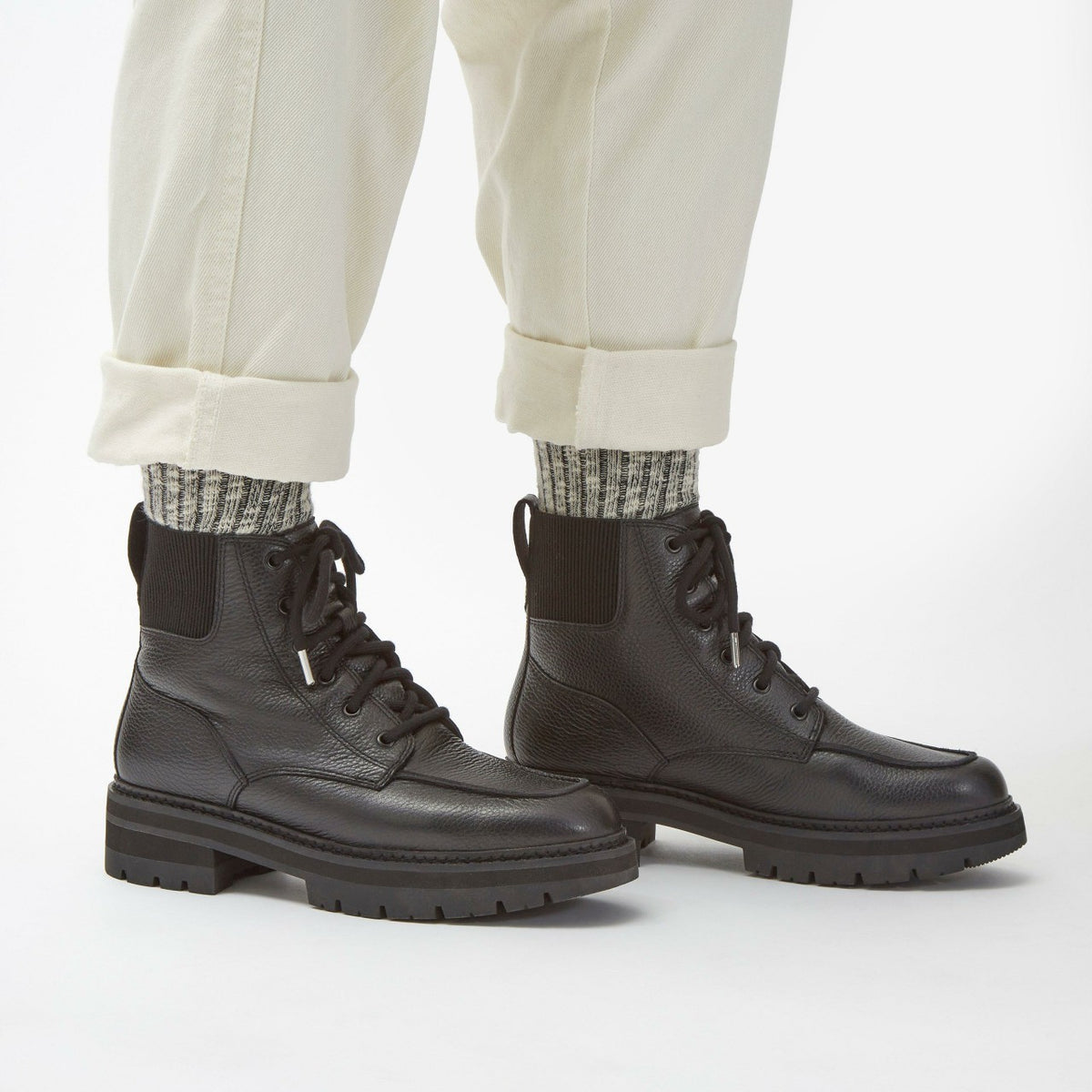 Clarks Orianna Mid Black Warmlined Leather