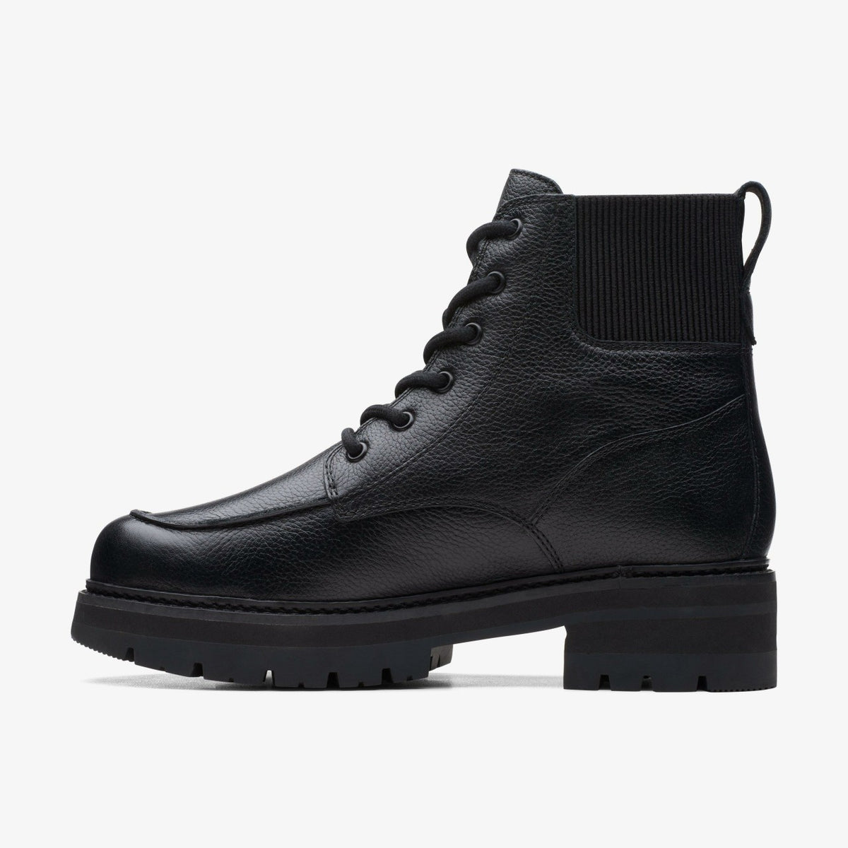 Clarks Orianna Mid Black Warmlined Leather
