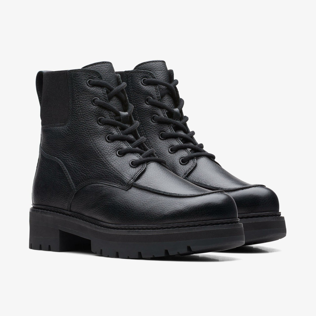 Clarks Orianna Mid Black Warmlined Leather