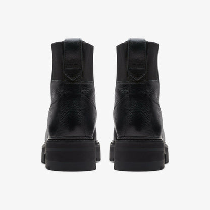 Clarks Orianna Mid Black Warmlined Leather