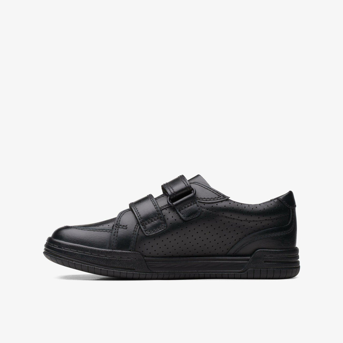 Clarks Fawn Strap Kid Black Leather