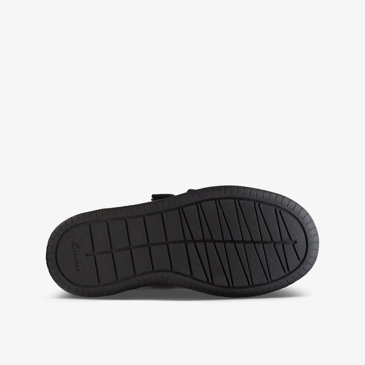 Clarks Fawn Strap Kid Black Leather