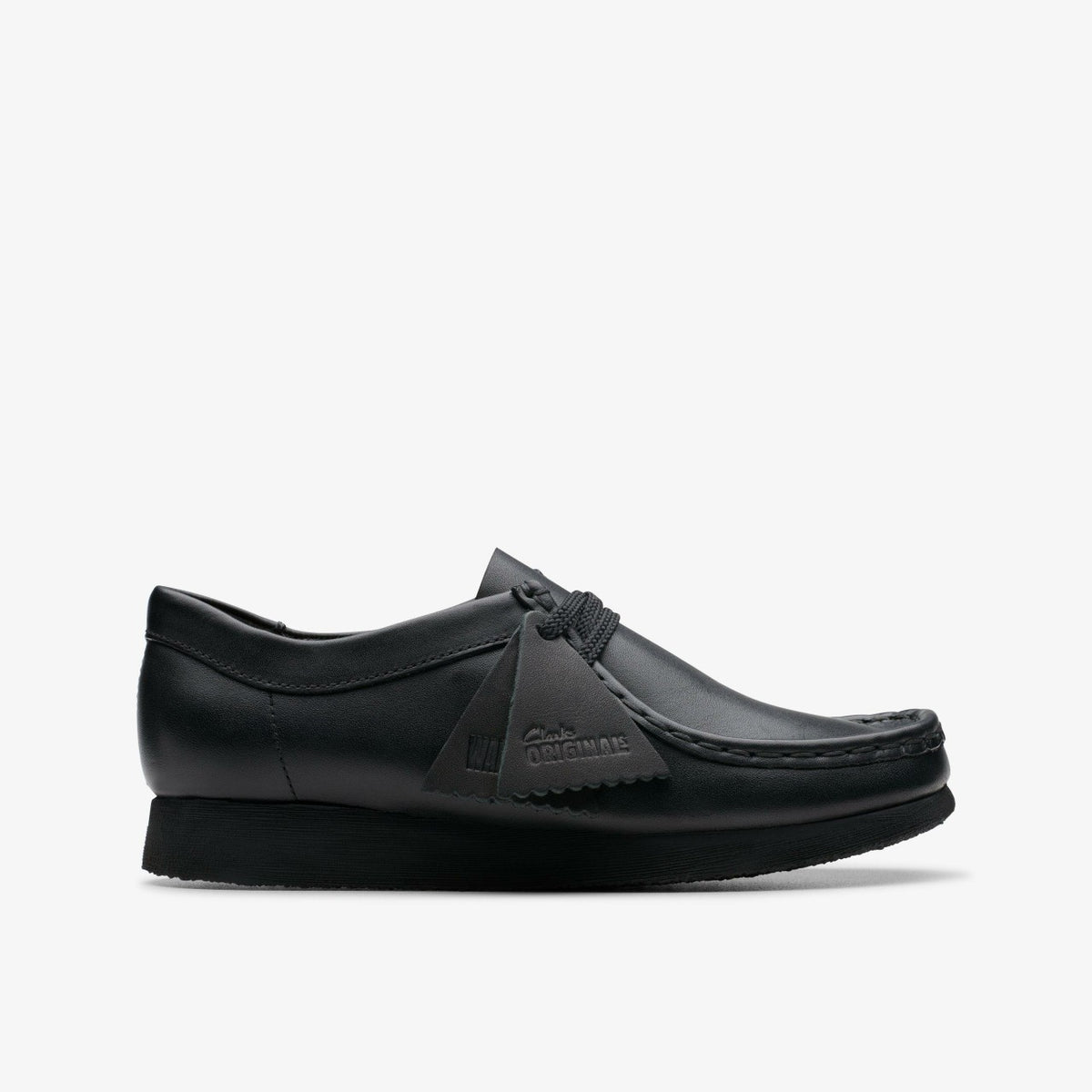 Clarks Wallabee Older Black Leather