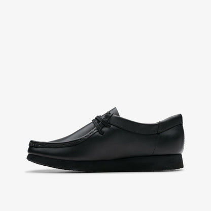 Clarks Wallabee Older Black Leather