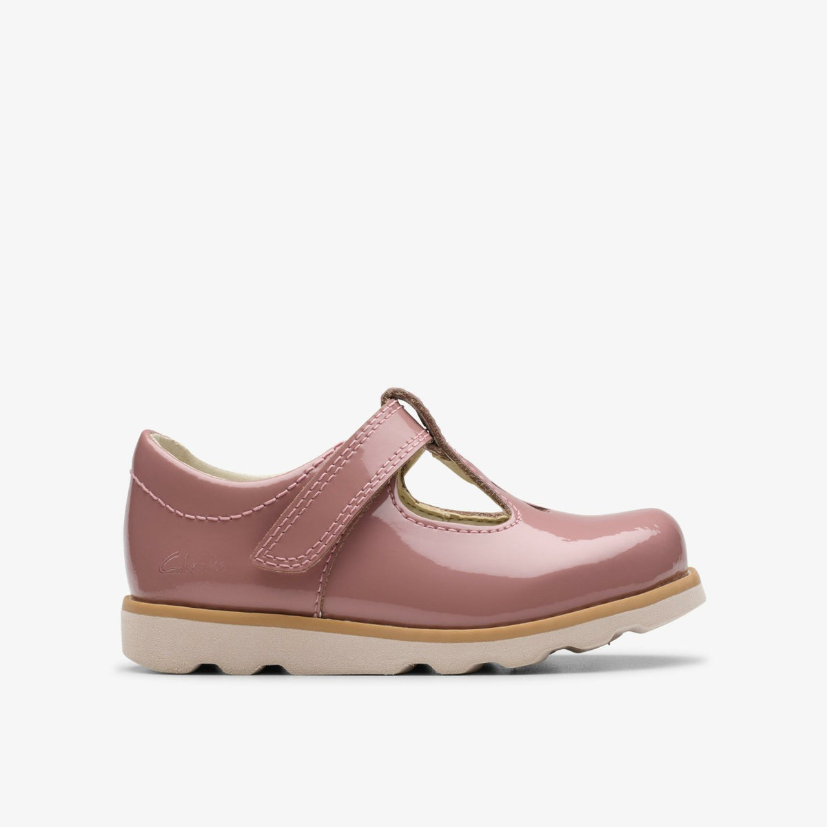 Clarks Crown Teen Toddler Dusty Pink Patent