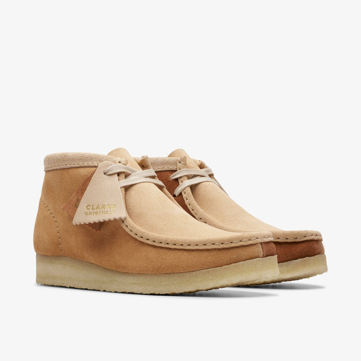 Clarks Wallabee Boot Tan Combination