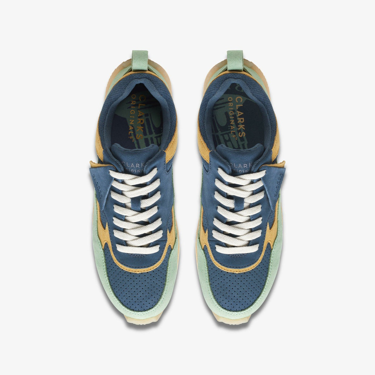 Clarks Lockhill Blue/Green