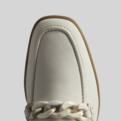 Clarks Sarafyna Iris Loafer White Leather