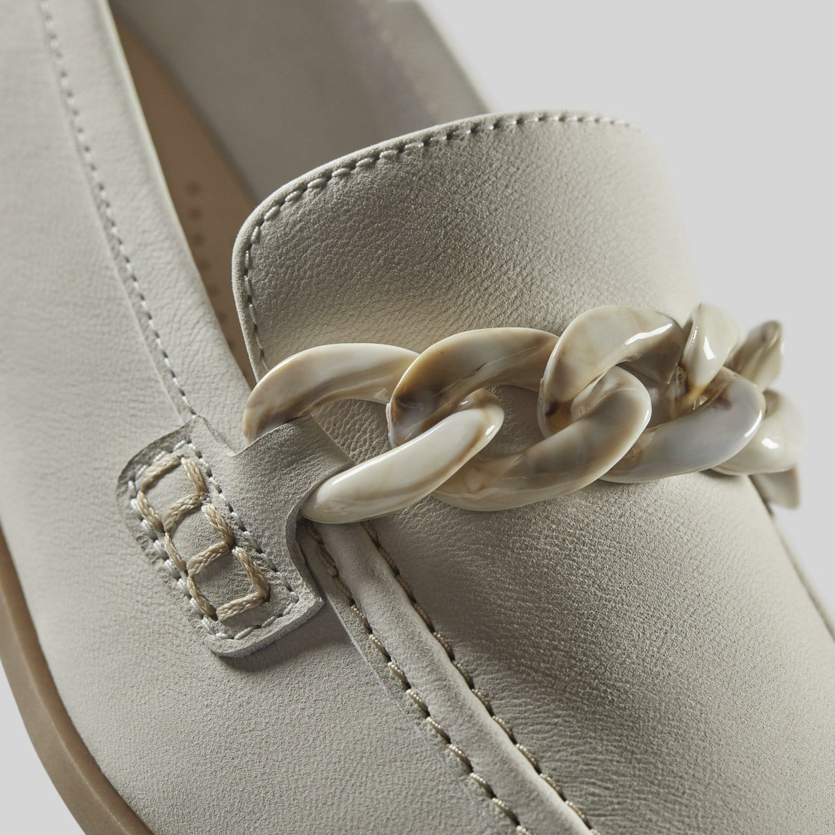 Clarks Sarafyna Iris Loafer White Leather