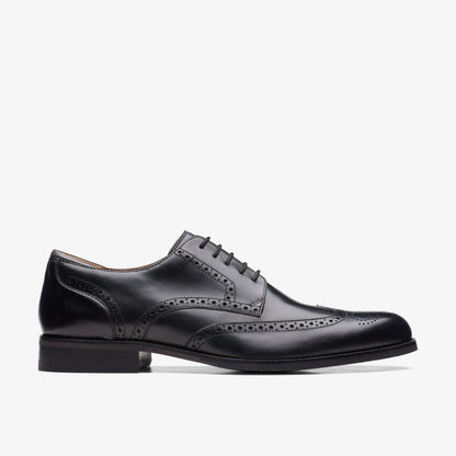 Clarks Craft Arlo Limit Brogue Black Leather