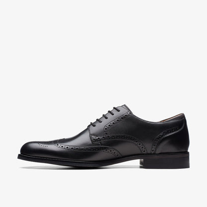 Clarks Craft Arlo Limit Brogue Black Leather