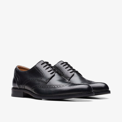 Clarks Craft Arlo Limit Brogue Black Leather