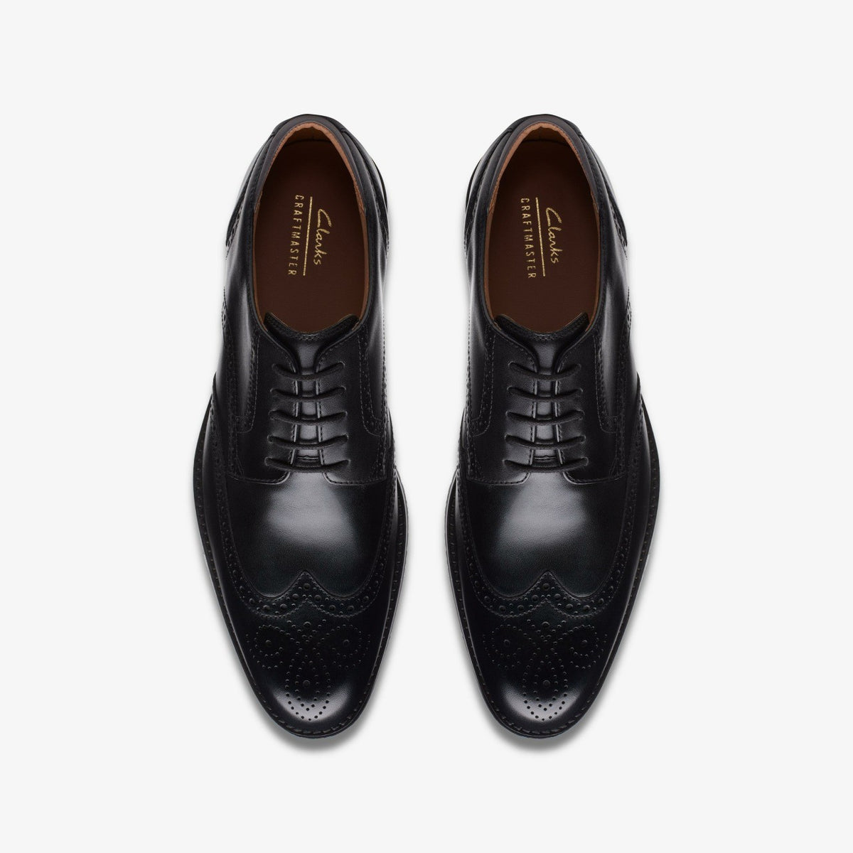 Clarks Craft Arlo Limit Brogue Black Leather