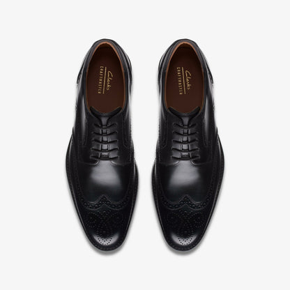 Clarks Craft Arlo Limit Brogue Black Leather