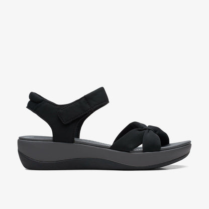 Clarks Arla Shore Black Textile