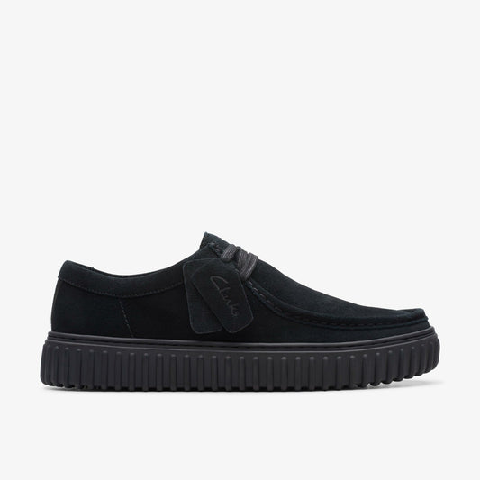 Clarks Torhill Lo Black Suede
