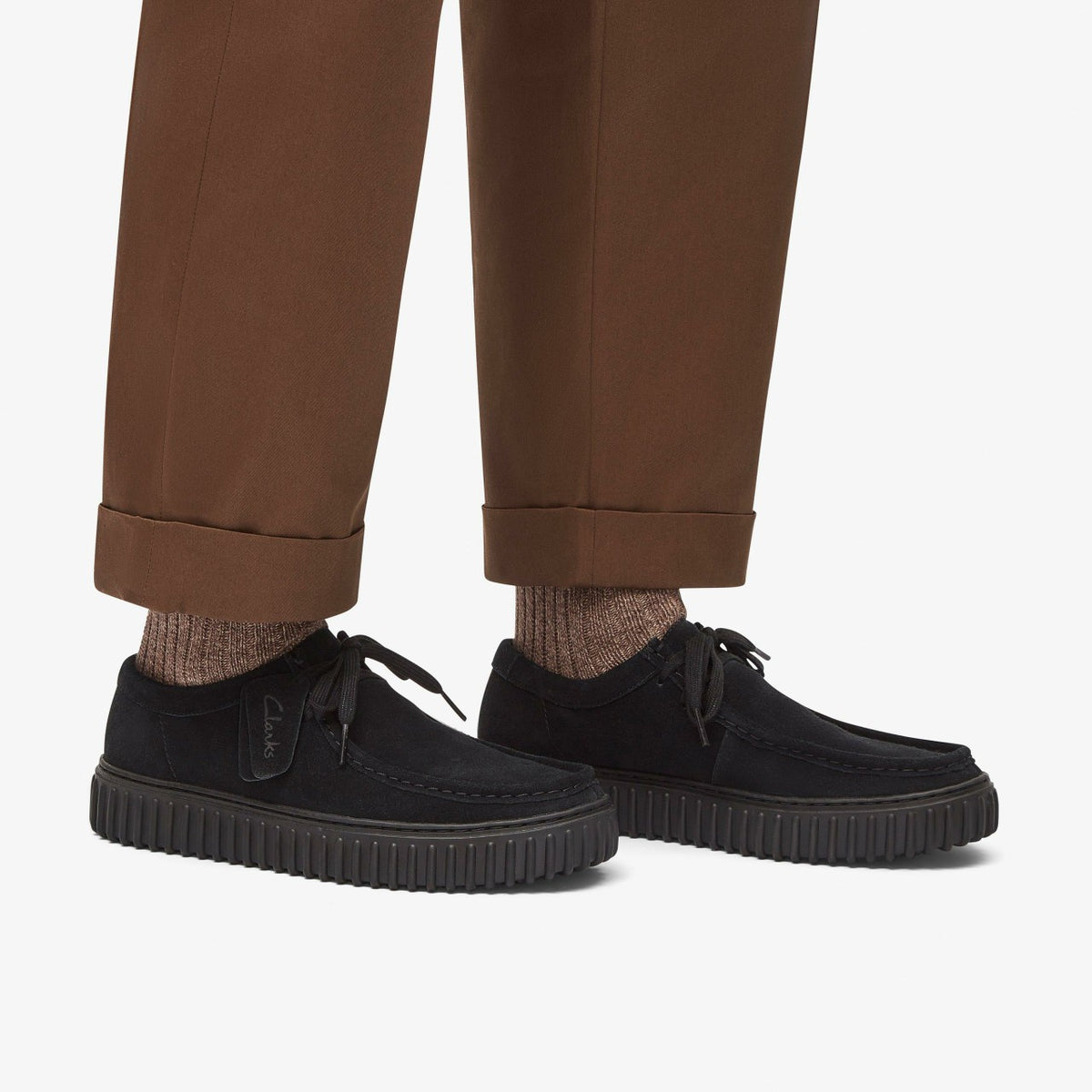 Clarks Torhill Lo Black Suede