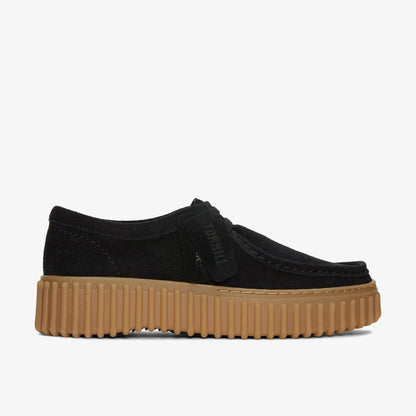 Clarks Torhill Bee Black Suede